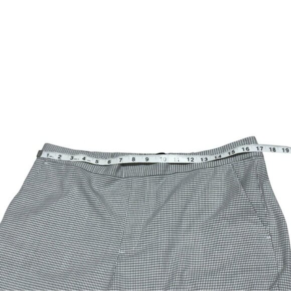 Banana Republic Hayden Pants Gray Micro Houndstooth Stretch Trousers Size 14 - Picture 4 of 10